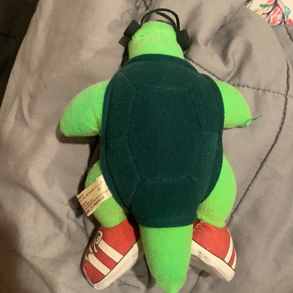 Vintage 1984 Applause Green Flash Green Turtle 12” Plush - Picture 2 of 4